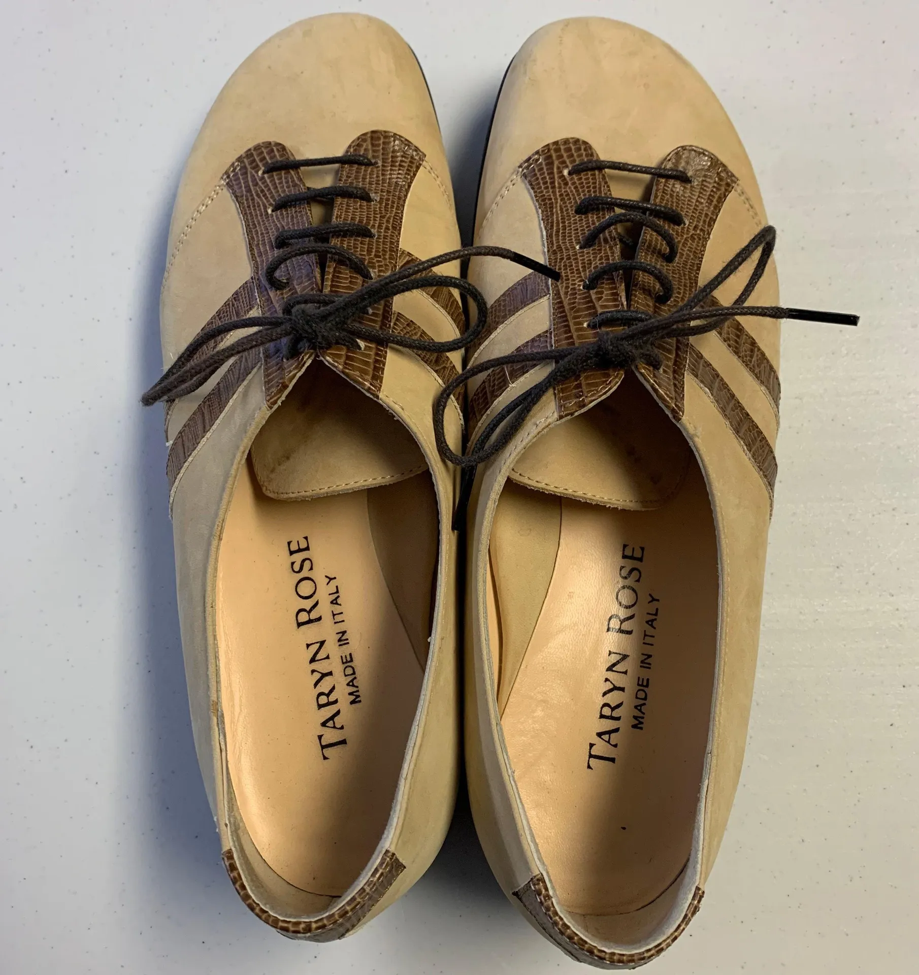 Tan Oxford Athletic Shoes - Image 2