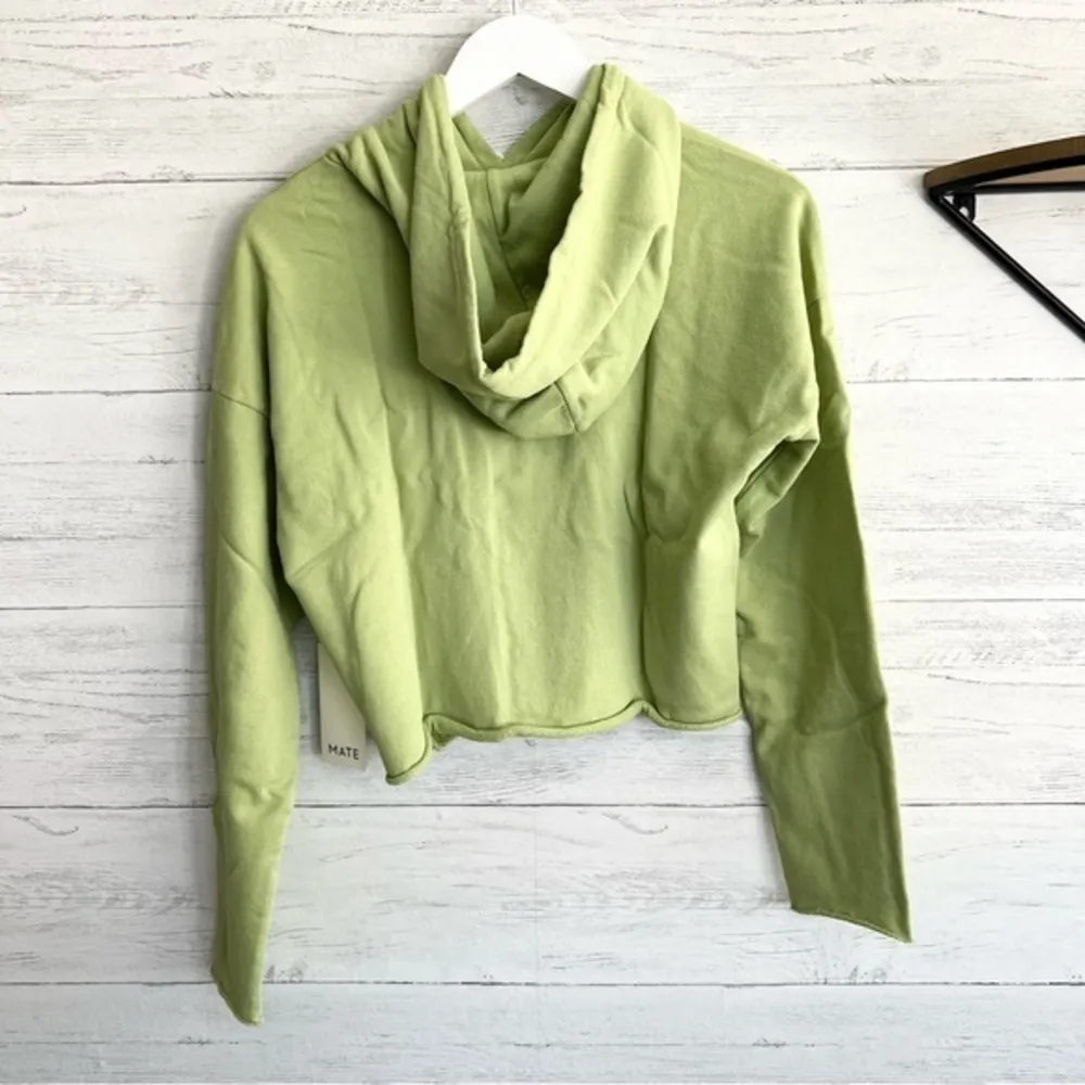 MATE the Label Green Cropped Hoodie - Image 5
