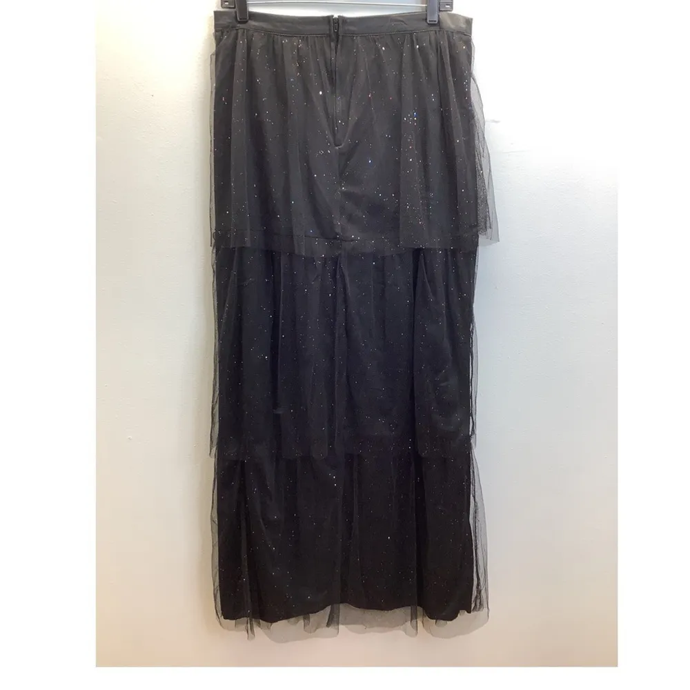 Crystal Doll Size Large Multi Color Shimmer Ruffle & Satin Waist Skirt. New - Image 3