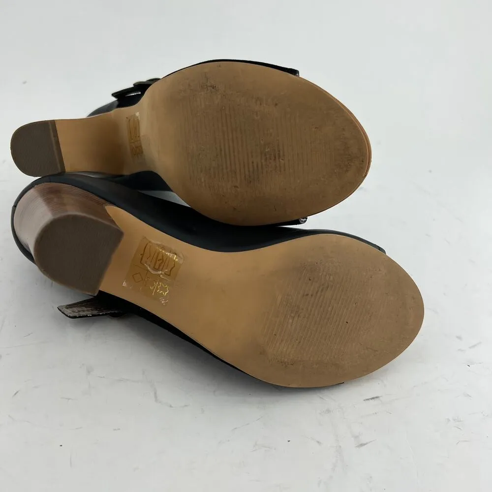 Faryl Robin (8) X Free People Tate Black Suede Leather Stacked Heel Ankle Boots - Image 7