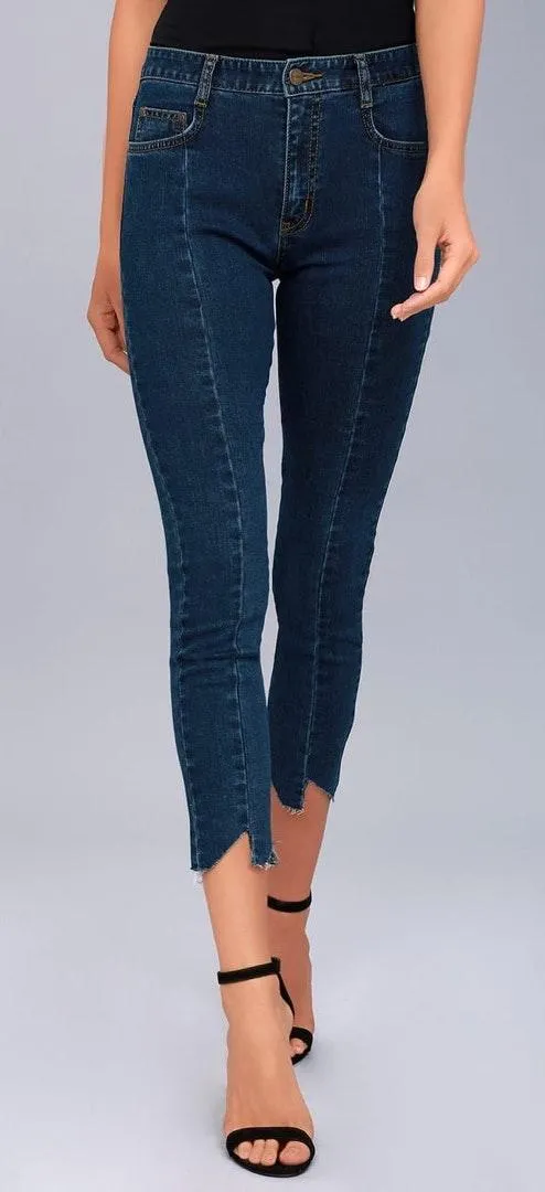 Lulu’s EVIDNT Hermosa Medium Wash Cropped Skinny Jeans - Image 2