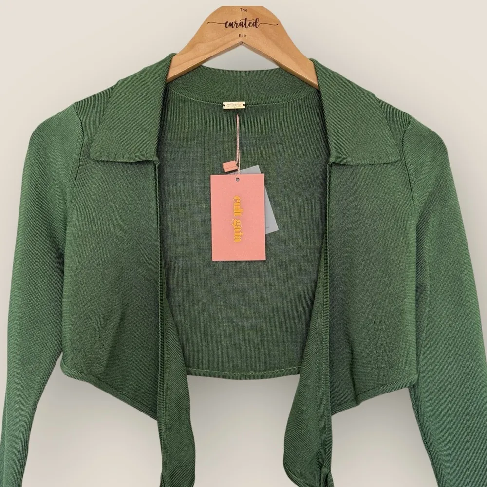 Cult Gaia | Tory Knit Top | Size S | Basil - Image 4