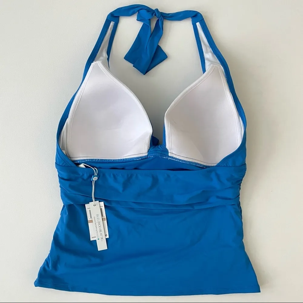 Bleu Rod Beattie Blue Tankini Top Size 12 Women - Image 4