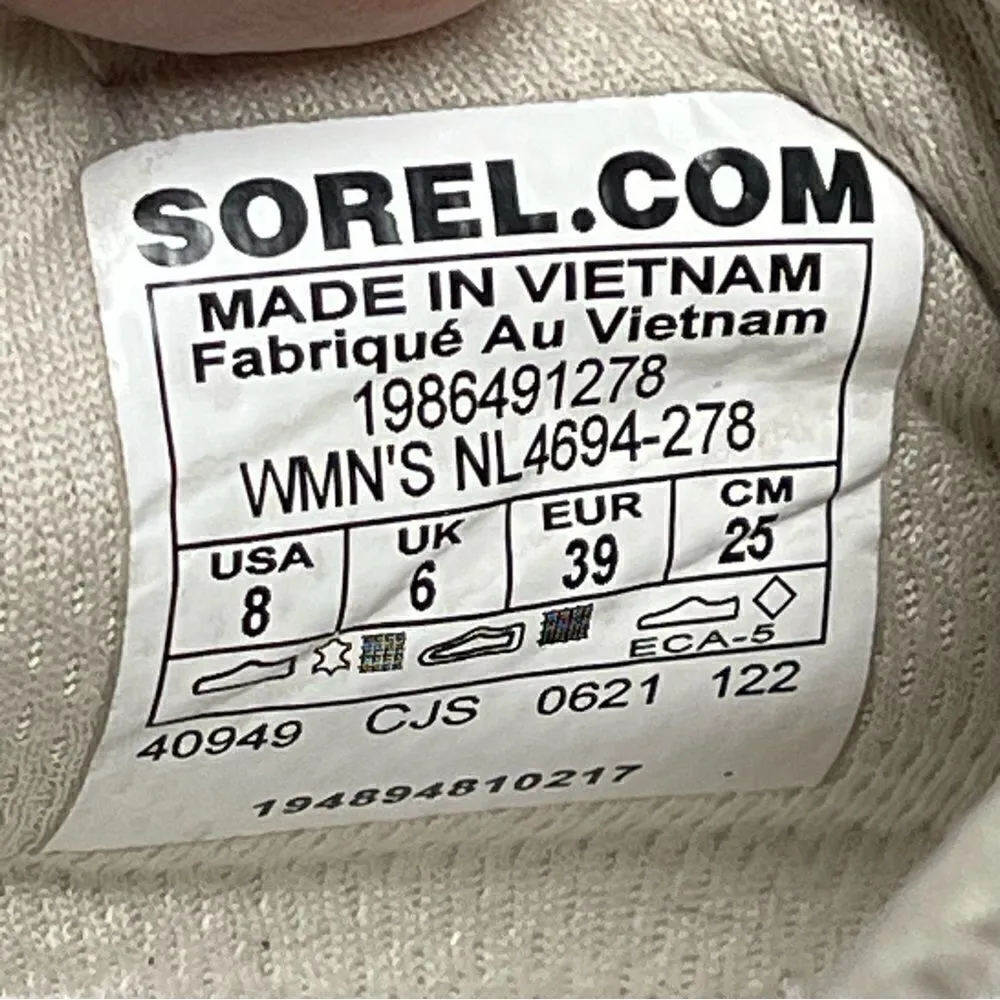 Sorel Kinetic Impact Lace Women's Sneakers  Dark stone/Moonstone Sz 8M - Image 3