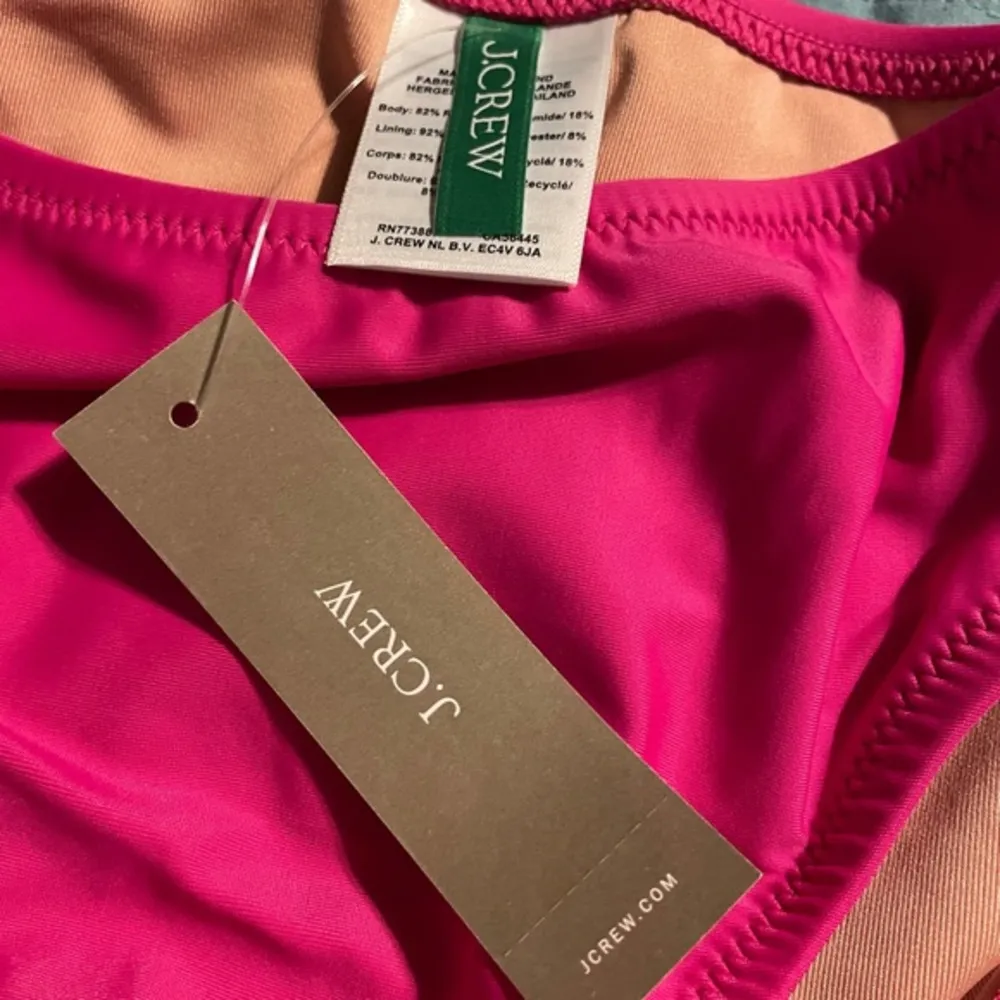NWT J.Crew Heritage 1989 High Rise Bikini Bottom Magenta Orchid XXS Beach Resort - Image 6