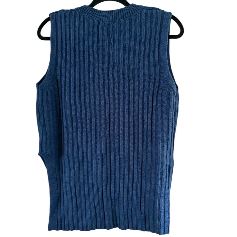 SHEIN Navy Blue and White Sweater Dress - Image 9