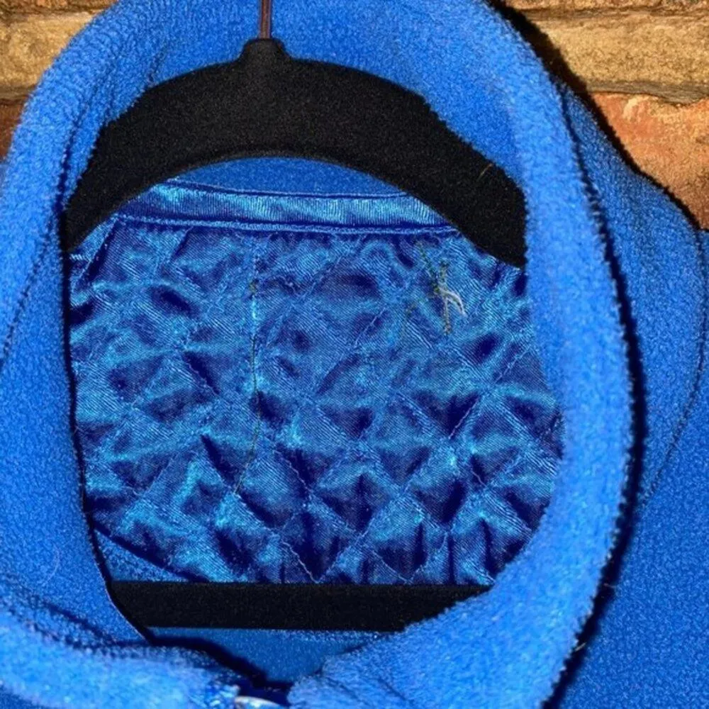 Mountain Lake Vintage Blue Fleece Sleeveless Full Zip Vest Women's - Image 6