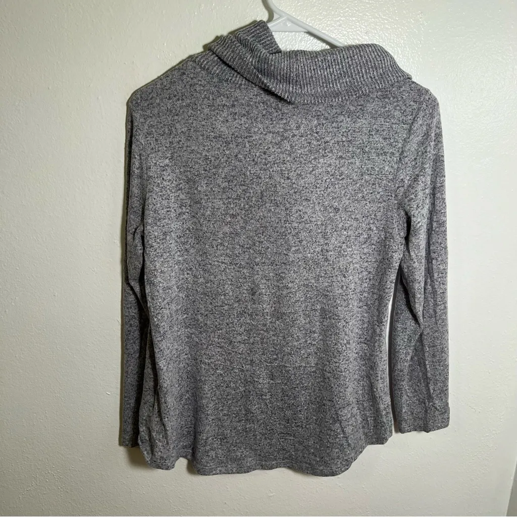 Apt. 9 Cowl Neck Sweater Light Heather Gray PM - Image 5
