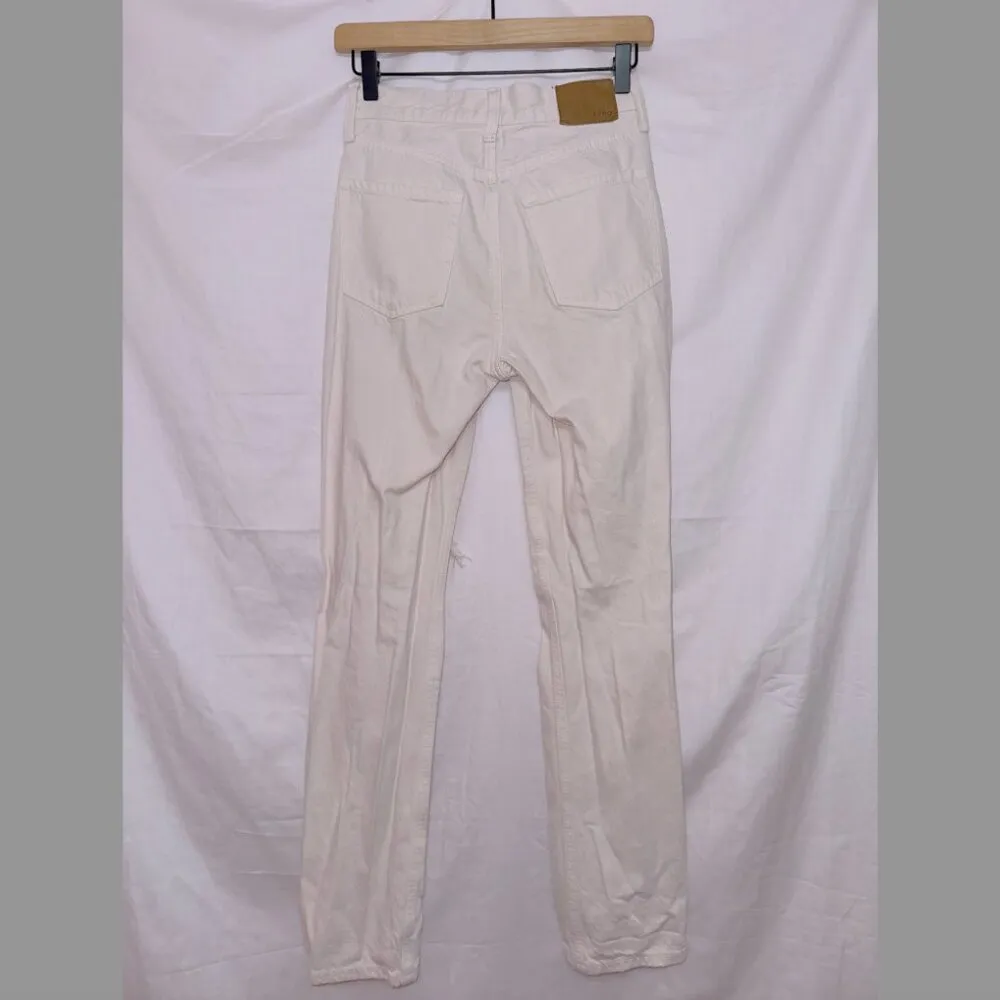 Aeropostale AERO light pale pink denim high waisted distressed 90s baggy jeans - Image 6