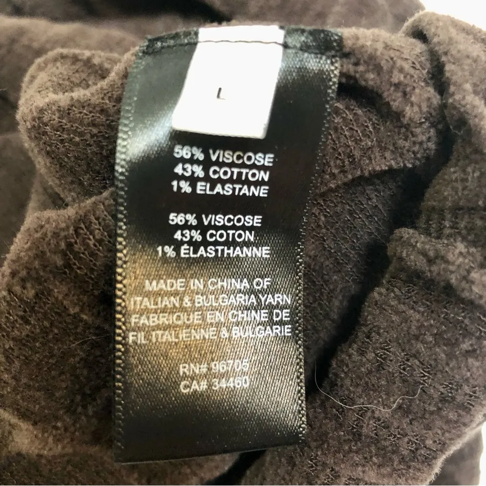 NWT  Velvet Textured Mini Dress Long Sleeve Chocolate Cocoa sz L - Image 11