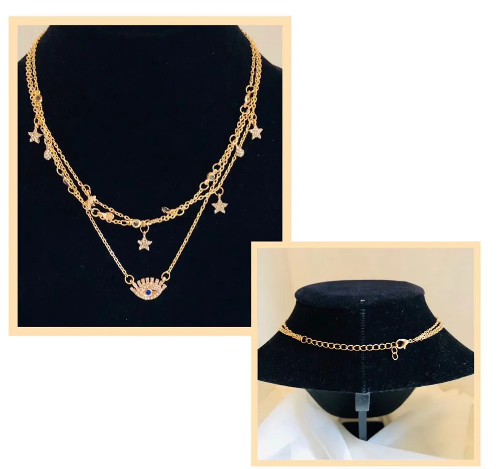 Bohemian Multilayer Necklace Gold - Image 6