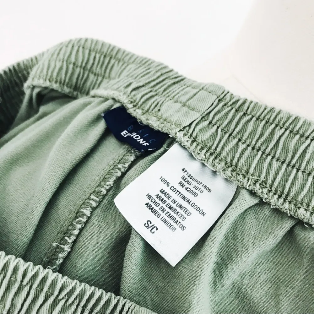 Vintage 100% Cotton Shorts in Light Green | Size S - Image 11