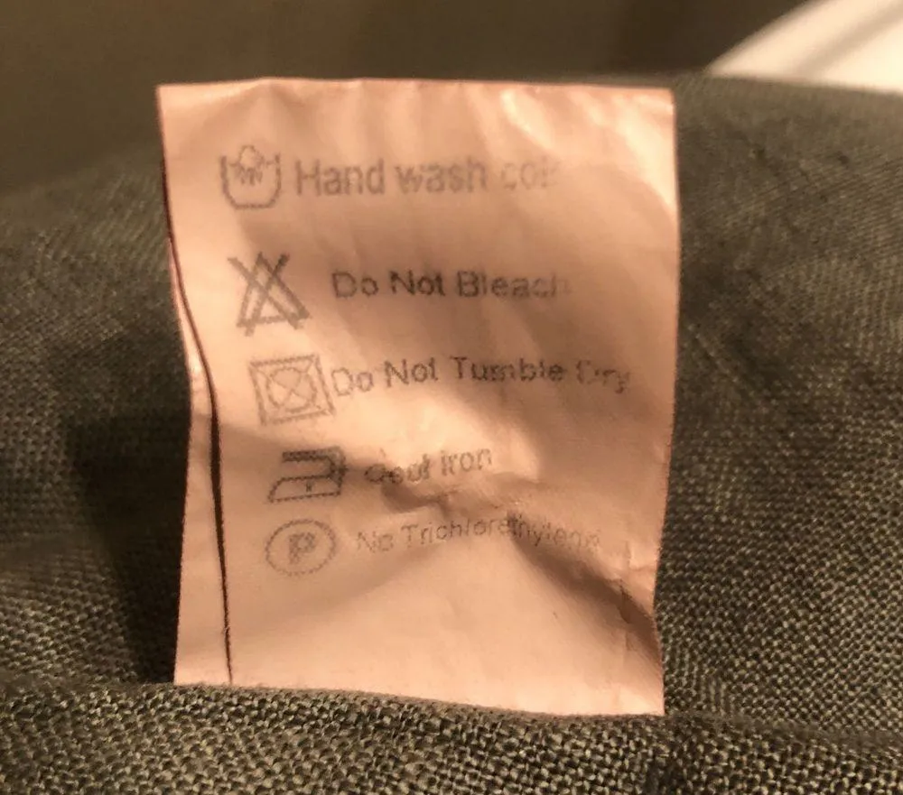 Rosemarine XS 100% Linen Army Green Scoop Neck Boho Beach Sleeveless Shift Dress - Image 6