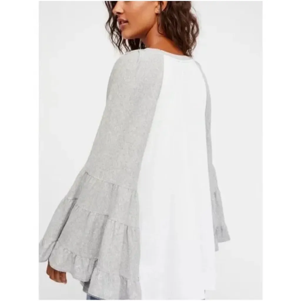 Anthropologie NWOT No Crying In Baseball Tee w/ Ruffle Sleeves - Image 3