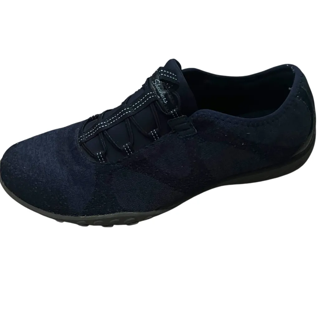 Skechers Relaxed Fit Memory‎ Foam Shoes Navy Slide On Women's 9 Comfort Shoe - Image 8