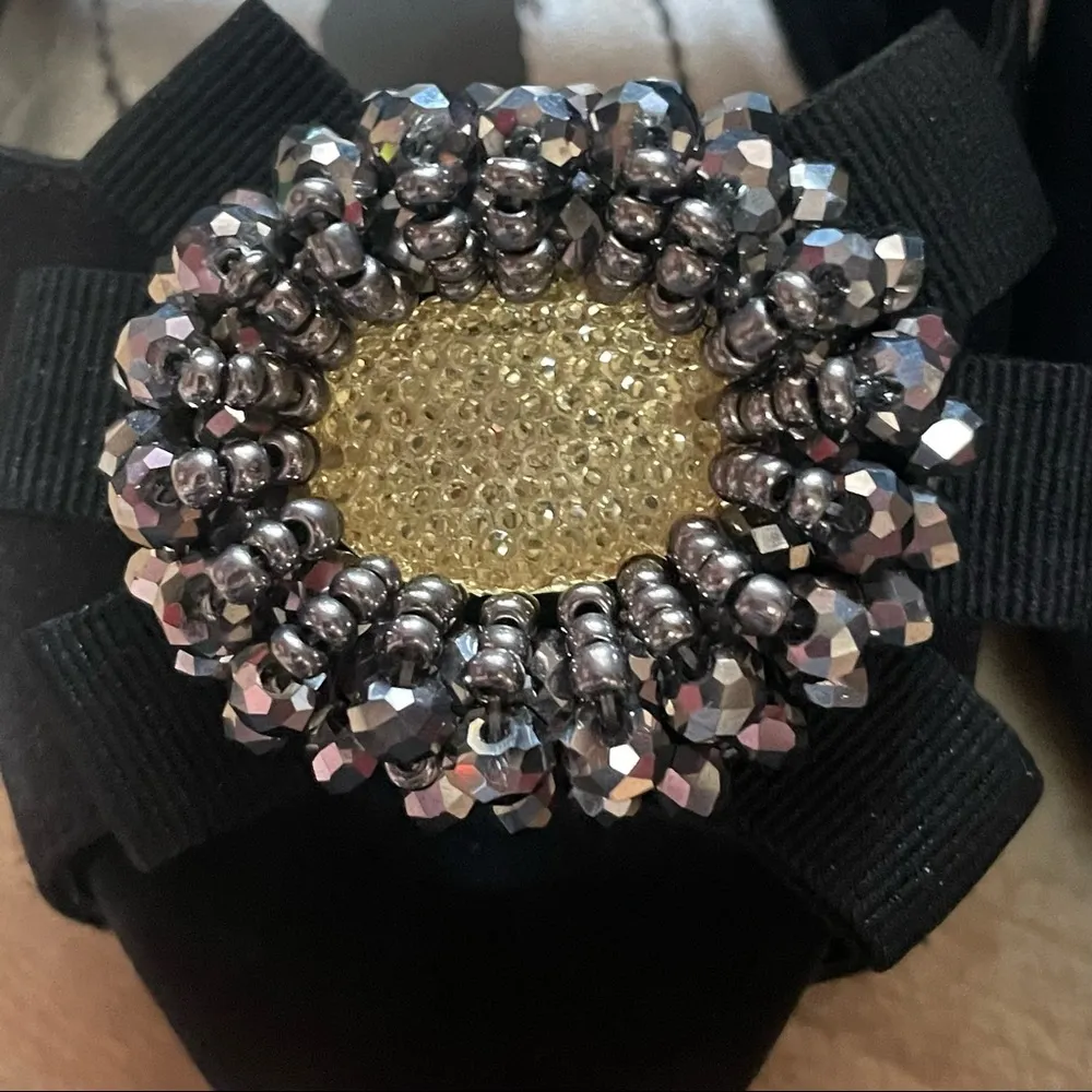 Apt. 9  Cindy rhinestone flower peep toe heels - Image 7