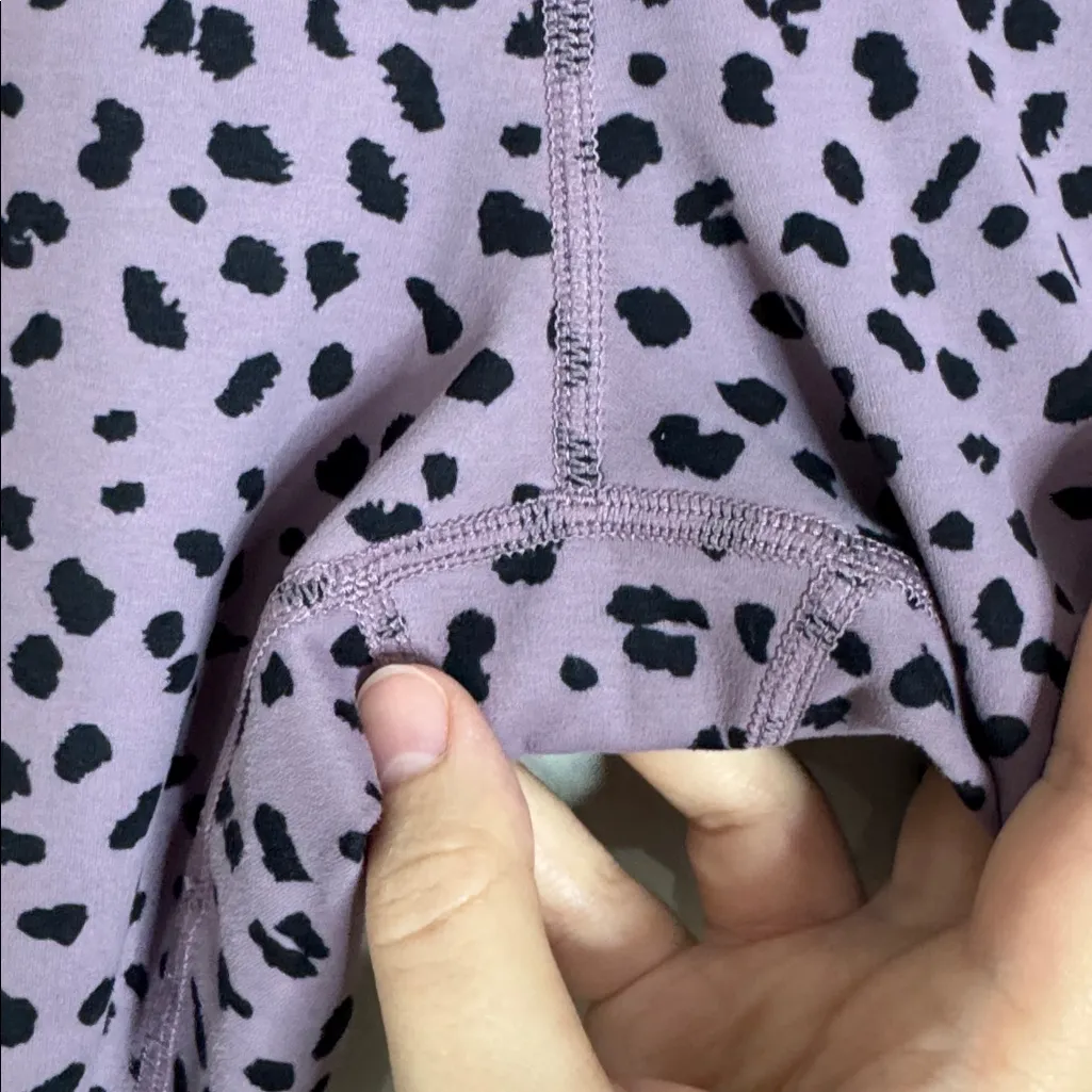 ZYIA Lilac Jaguar Fit n Free Hi-Rise 7/8 Leggings size 6 / 8 - Image 7