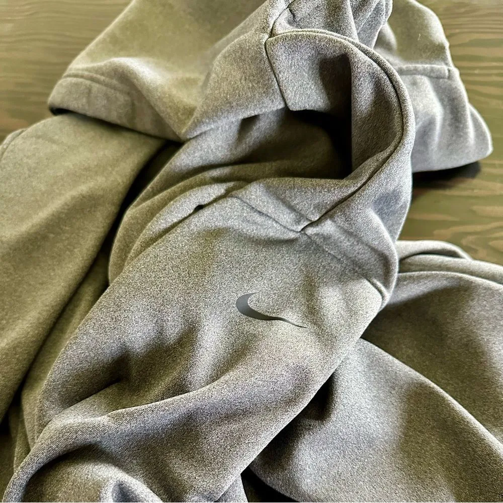 Nike Grey Hoodie with Side Pockets (1032) - Image 5