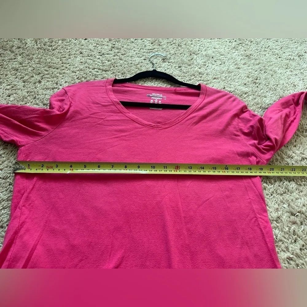 Champion  Women’s Basic Long Sleeve Pink Tee Size Large - Image 5
