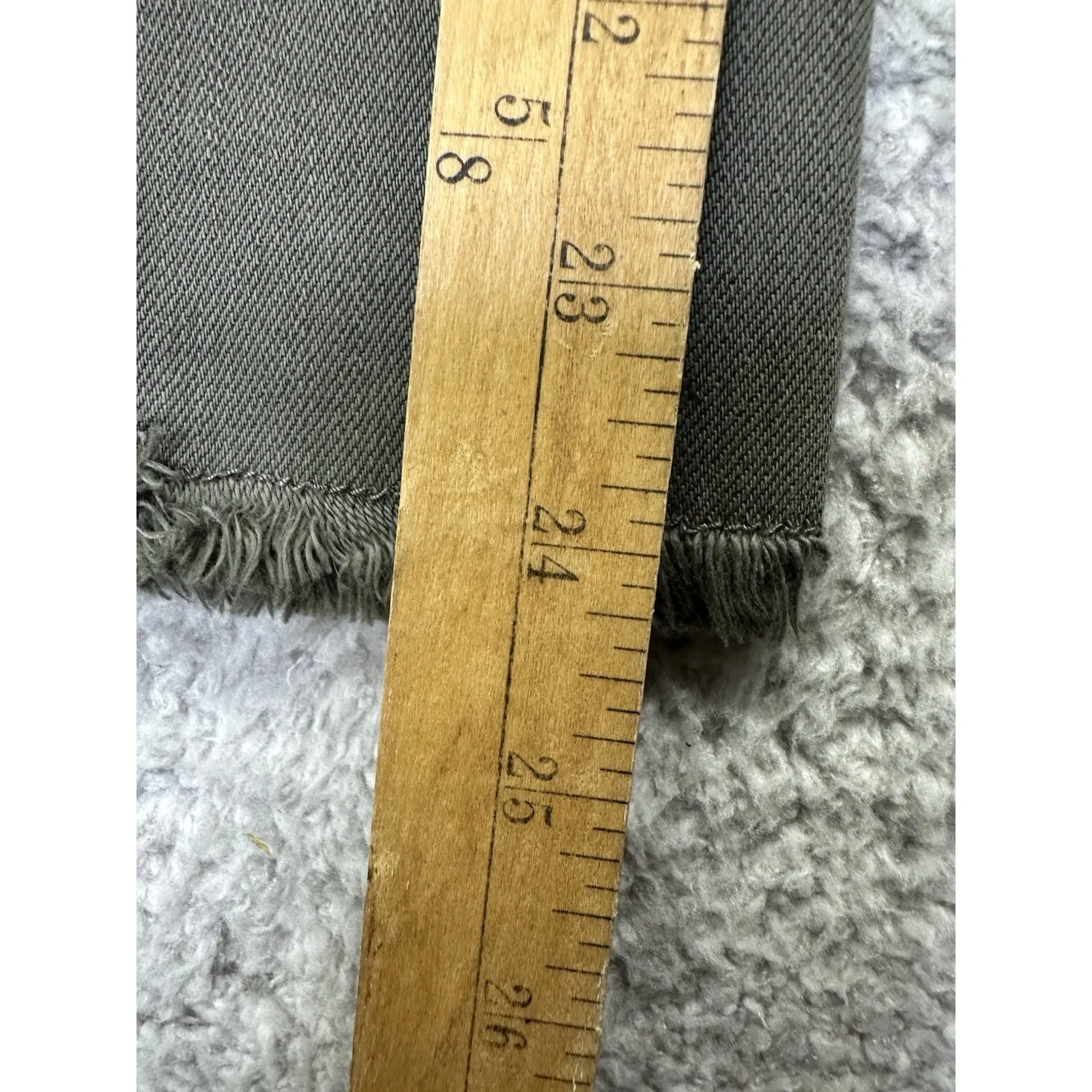 New Judy Olive Green Garment Dyed Wide Leg Crop High‎ Waist Pants 15/32 - Image 11