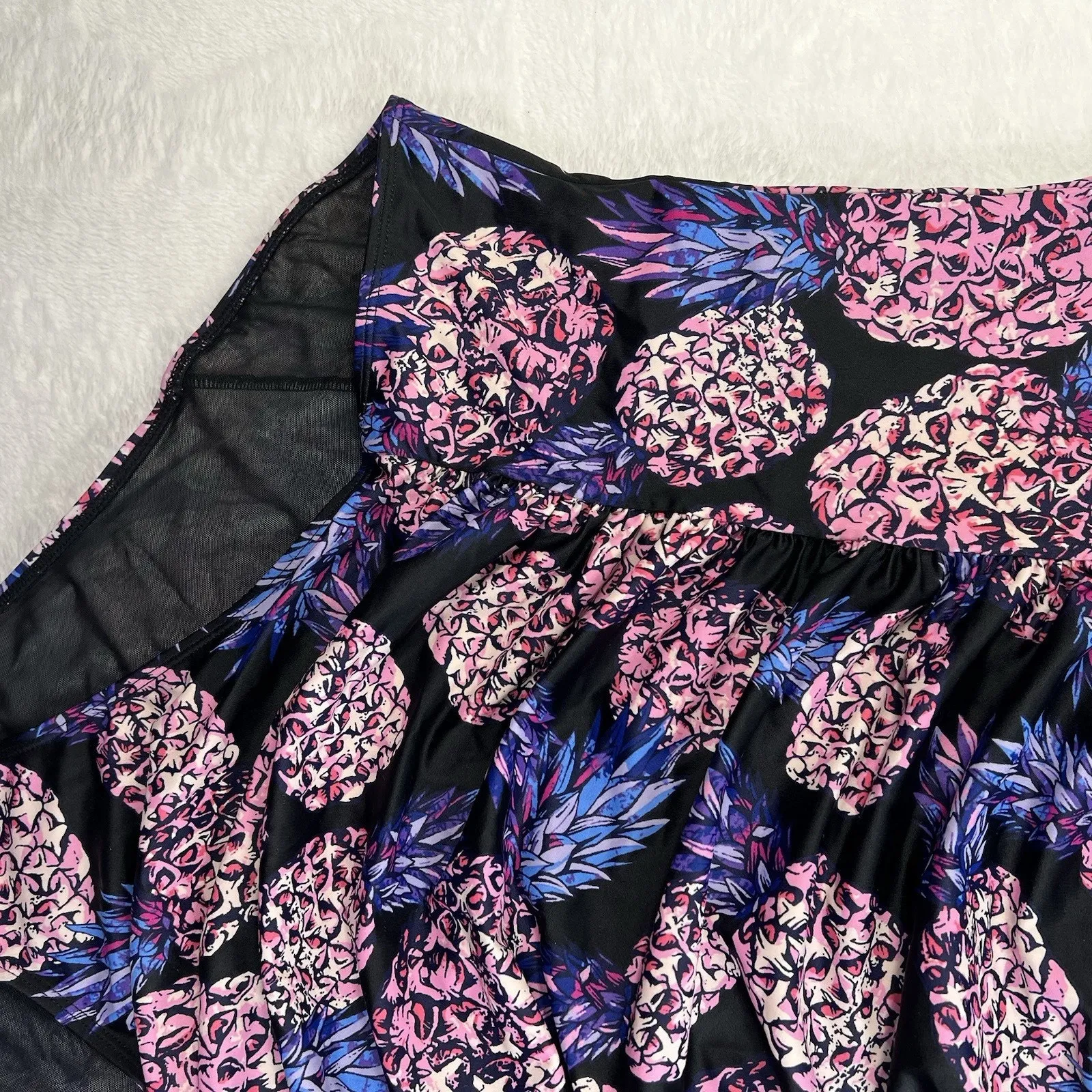 Torrid 5X 1 Piece Swimsuit Push Up Demi Slim Fix Padded Underwire Pineapple - Image 5