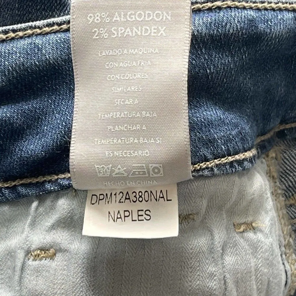 Dear John SZ 28 Jeans Gisele High-Waisted Skinny Naples Wash Whiskered Faded - Image 11