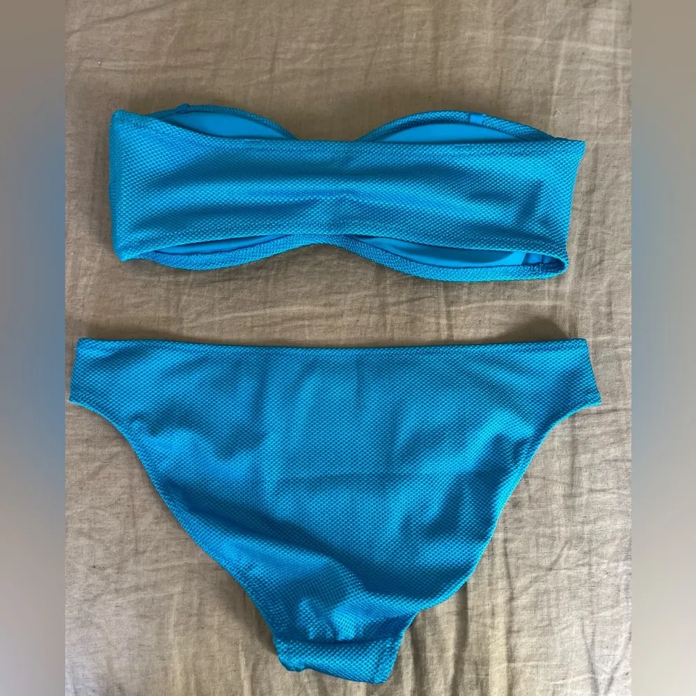 AERIE - Blue Bandeau Bikini Set - Sz M - Image 2