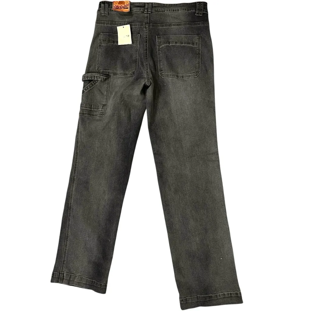 Elite Jeans Gurl Collection Sz 11 30” Waist 12” Rise Cargo Blue Jeans NWT - Image 2