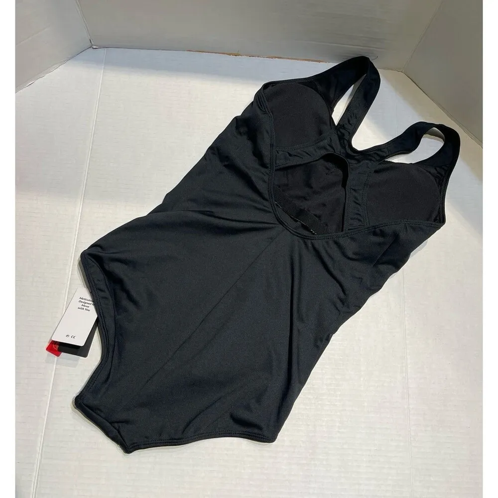 BALEAF Racerback Athletic One Piece Bathing Suit Size S/34 Black New With Tags - Image 7
