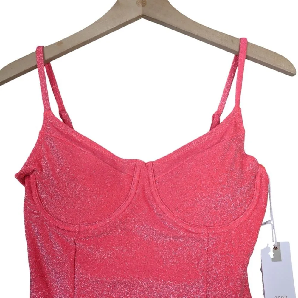 Good American Sparkle Show Off Underwire One-Piece Swimsuit Size 1 (2-4 US) - Image 4