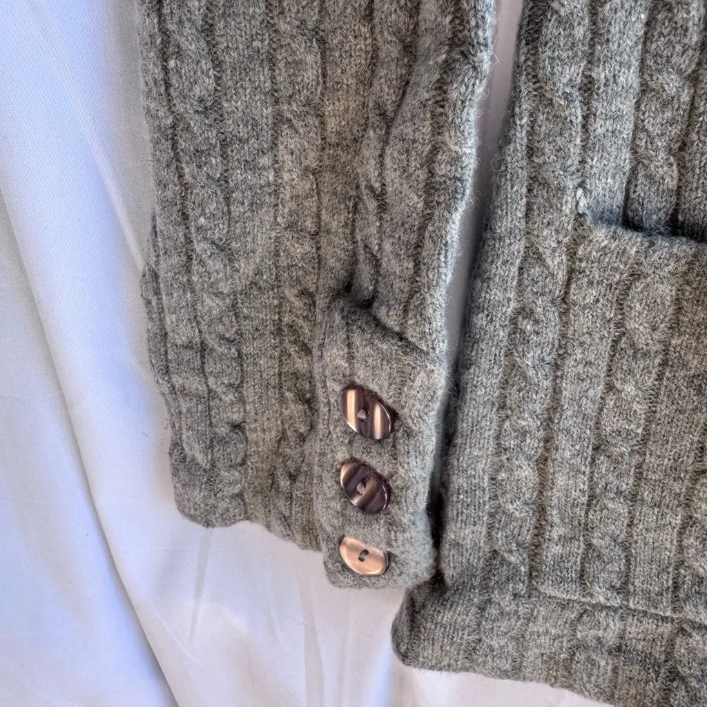 Chaudry‎ KC Cardigan Grey Size Small NWT Gray - Image 5