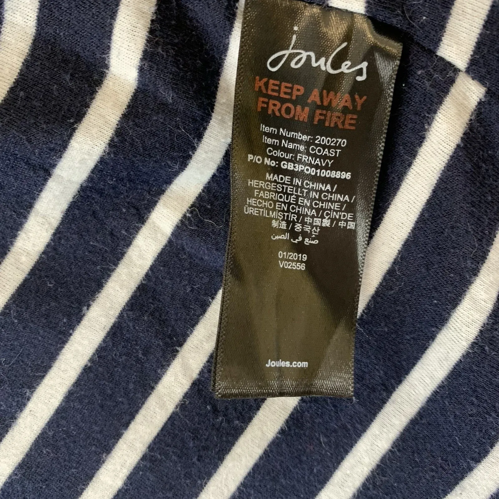 JOULES Women’s Hooded Jacket Coast Mid Length Waterproof Navy Blue Size U.S 6 - Image 9