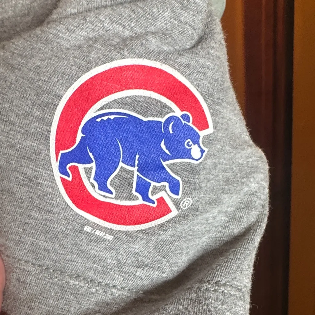 Nike Women's Gray Chicago Cubs Baseball Tee Size Small - Image 4