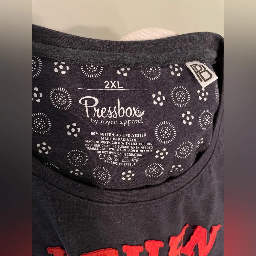 Women's Pressbox Navy Auburn Tigers Salt Lake Boyfriend T-Shirt 2XL - Image 5