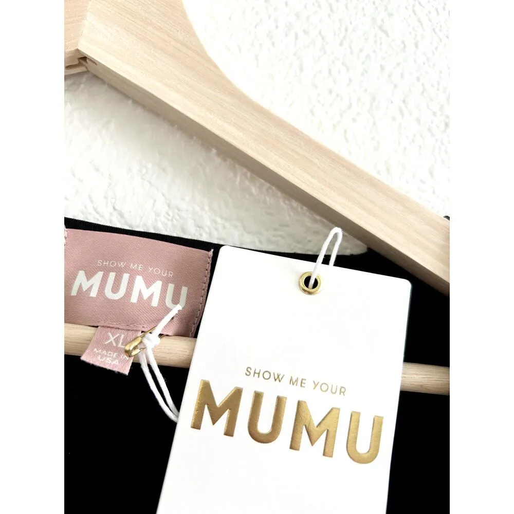 Show Me Your Mumu Encore Kimono Black Wrap Dress Midnight Glitz Sequins XL NWT - Image 8