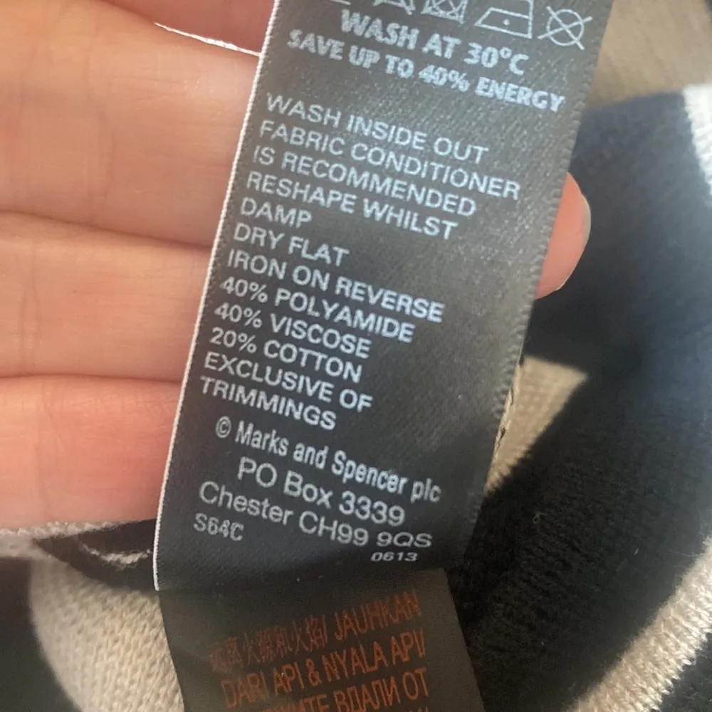 M&S marks and‎ Spencer striped sweater size 14 - Image 6