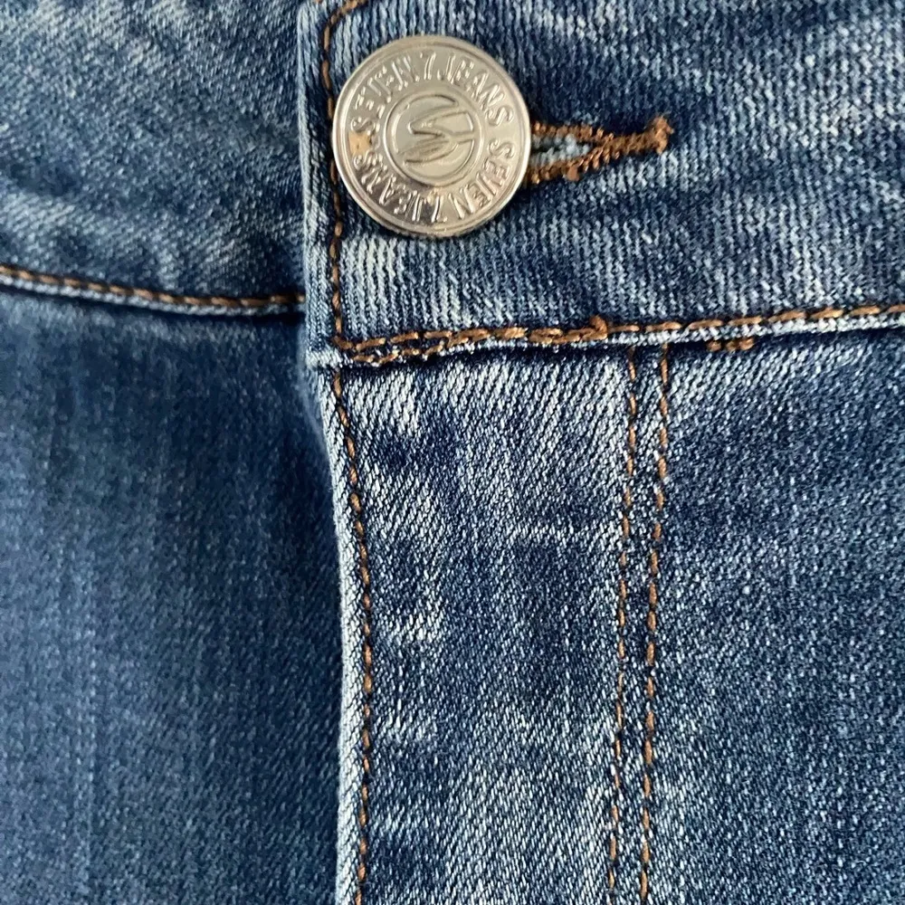 Seven 7 Blue Jeans 34x29 Pearls High Rise Skinny Tag Size 16 - Image 11