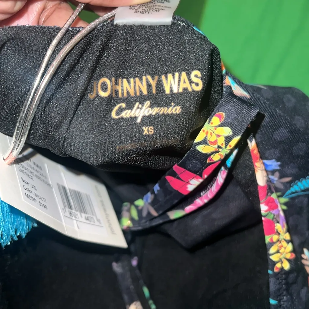 NWT Floral Johnny Was One Piece Swimsuit size XS - Image 6