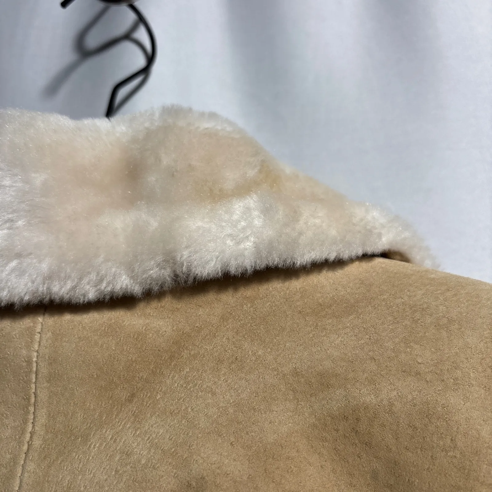 VTG‎ Adler Collection Penny Lane Button Up Tan Brown Suede Jacket Womens L Y2K Size undefined - Image 6