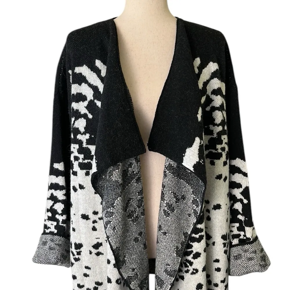 POL Oversized Open Front Waterfall Cardigan M/L - Image 4