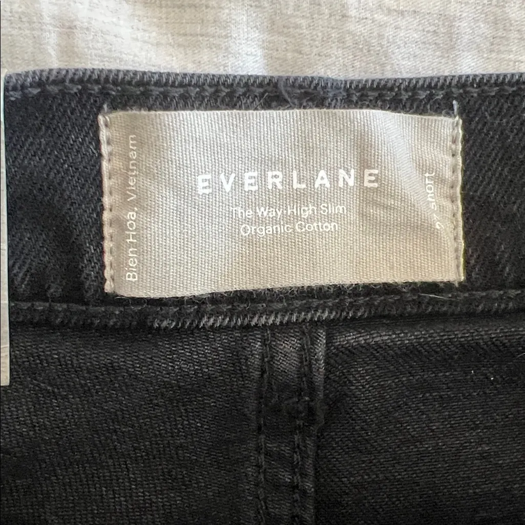 Everlane The way high slim straight jeans coal sz 27‎ Inseam 29 inch - Image 7