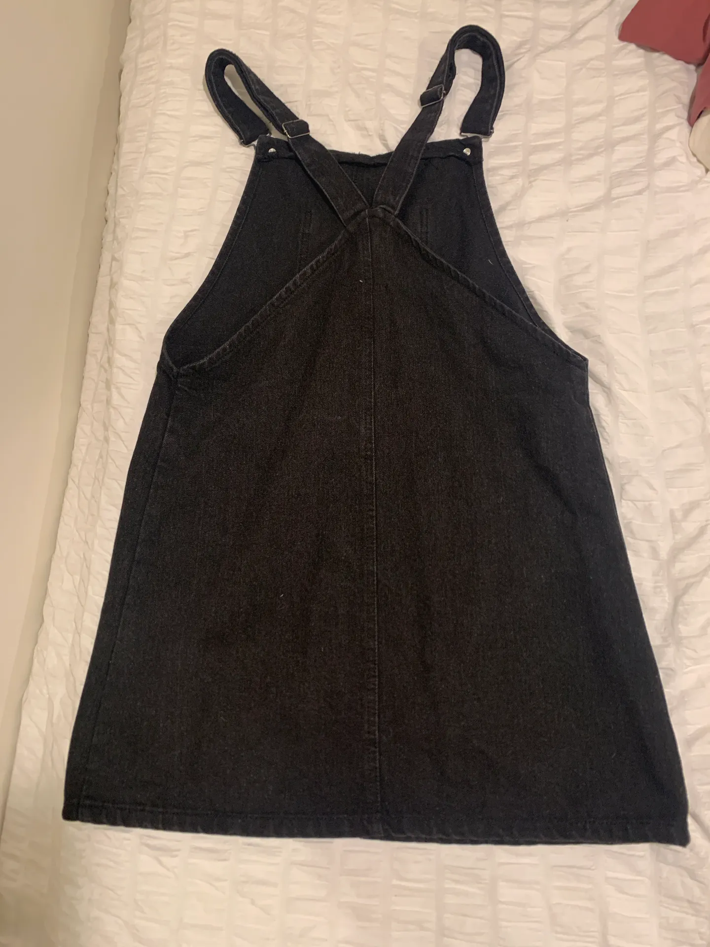 Denim Overall Dress Black Size 6 - Image 3