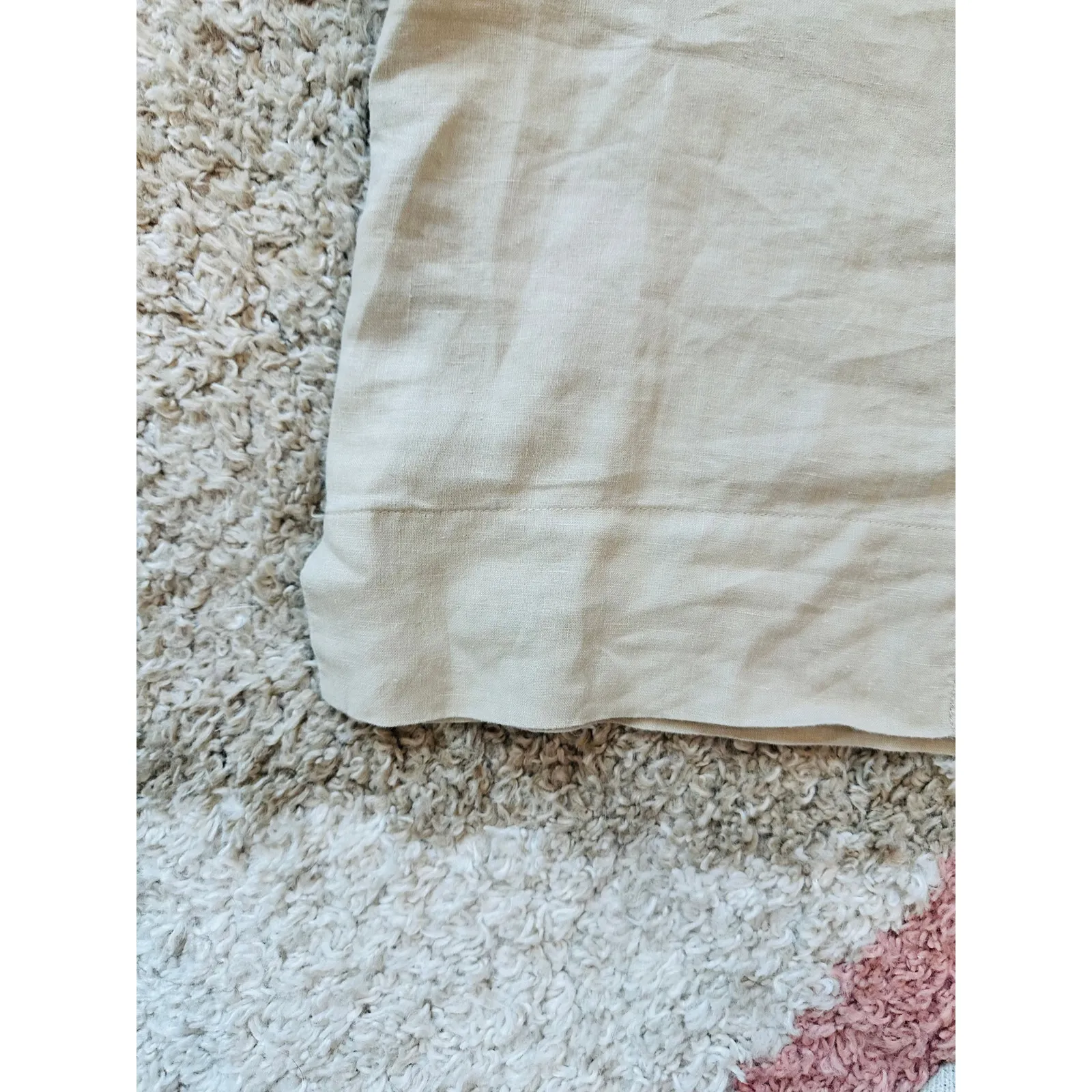 Quince 100% European Linen Short Sleeve Shirt Size Large Driftwood - Image 10