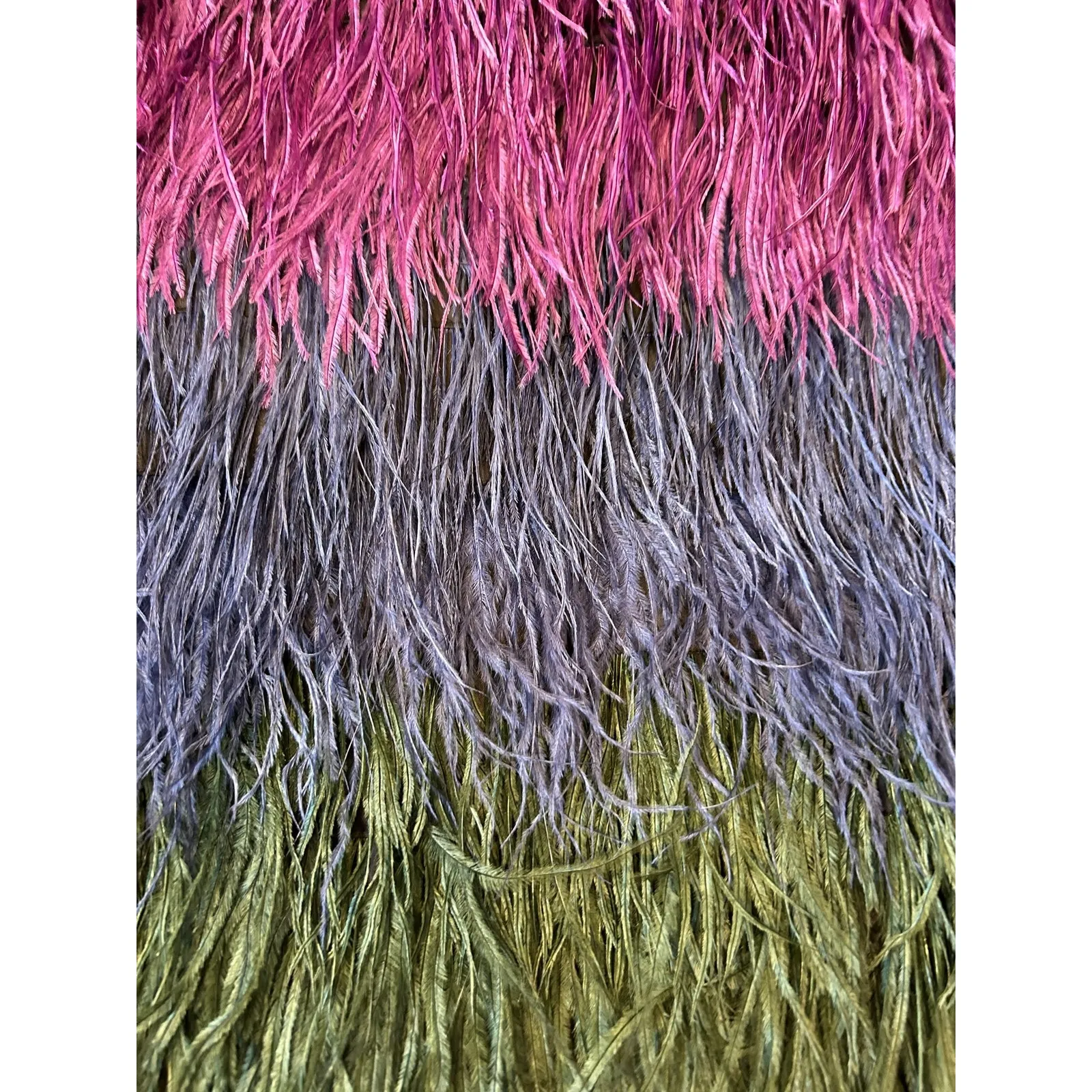 NWT Cynthia Rowley Ivy Ombre Ostrich Feather Multicolor Mini Dress XS $795 - Image 6