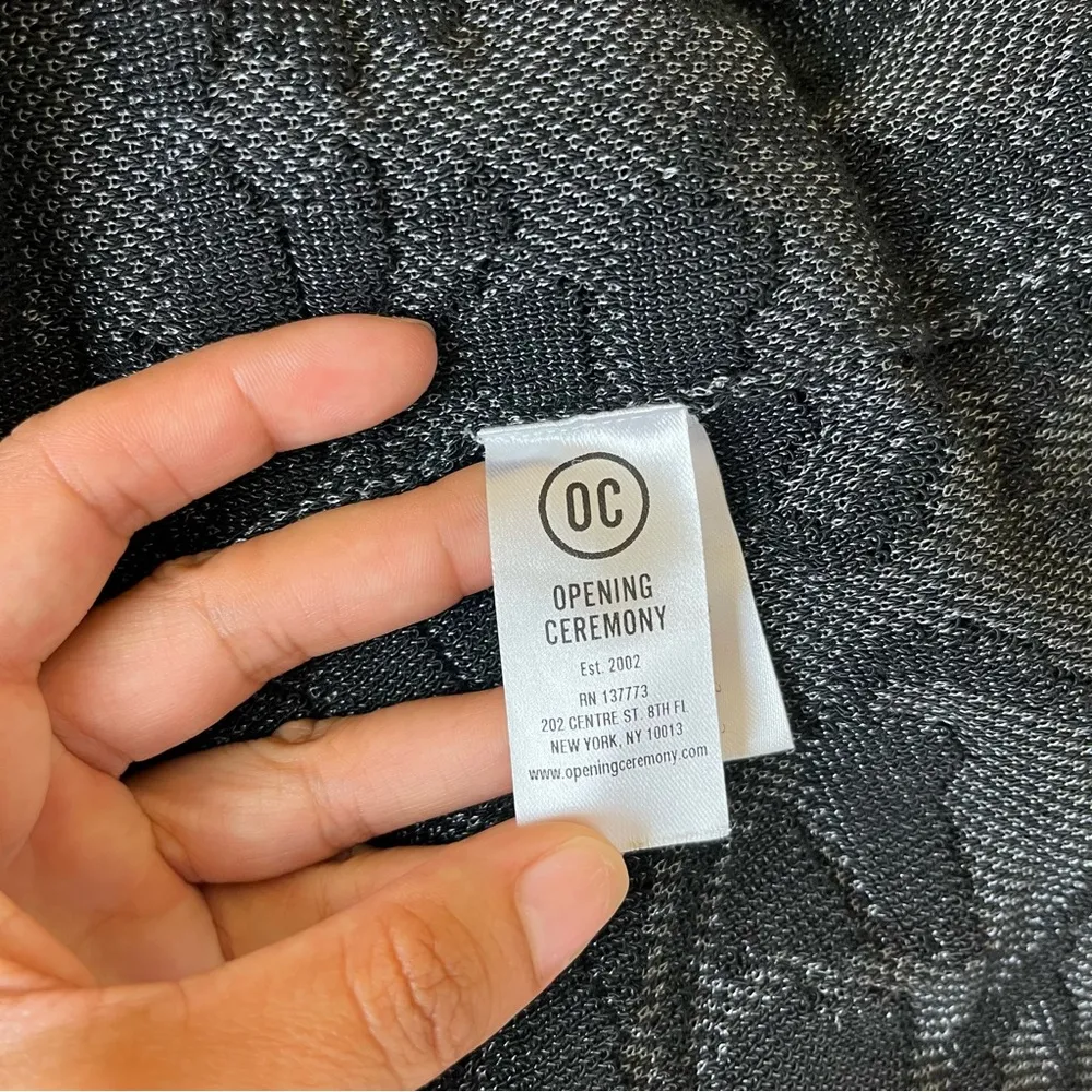 Opening Ceremony Black Semi Sheer Shift Dress - Image 9