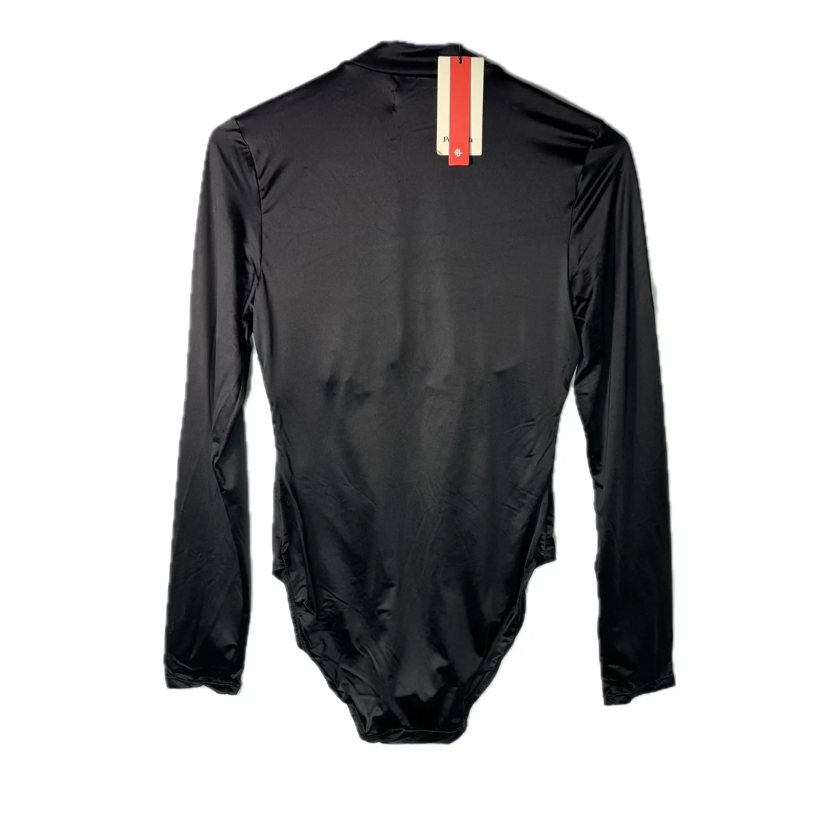 NWT Popilush Black Long Sleeve Mock Neck Shapewear Bodysuit Tummy Control M Size M - Image 7