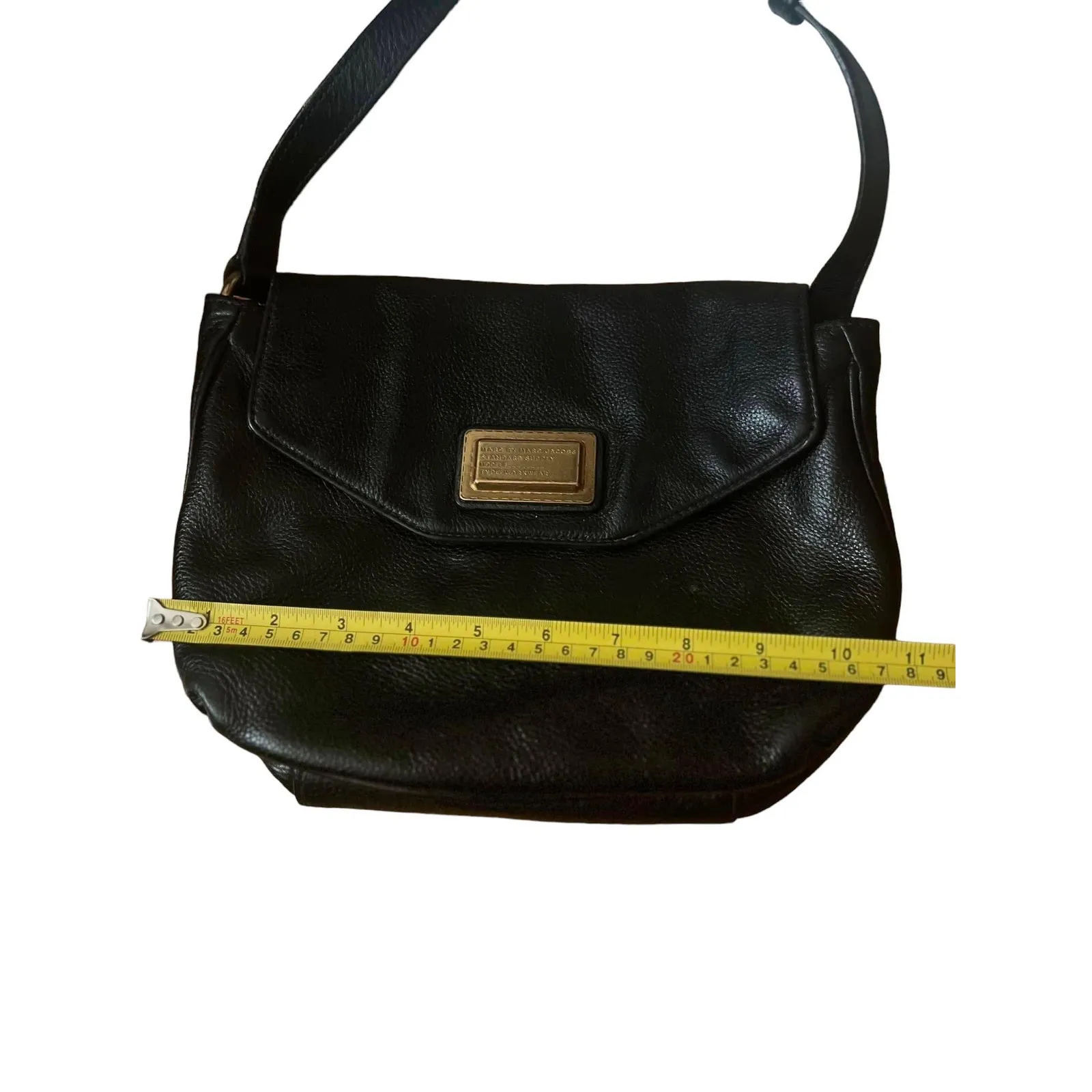 Marc by Marc Crossbody Bag Black Pebbled Leather - Image 7