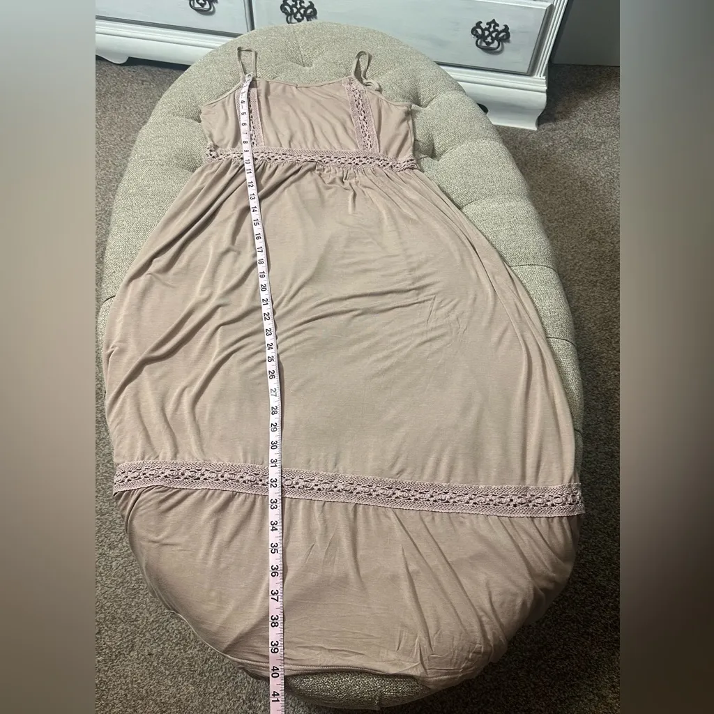 POL  Neutral Crochet Detail Boho‎ Sun Dress - Image 8