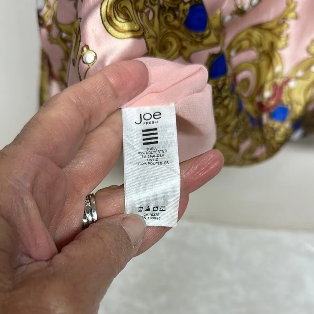 Joe Fresh Pink Tan Fit and Flare Cocktail Dress - Image 5