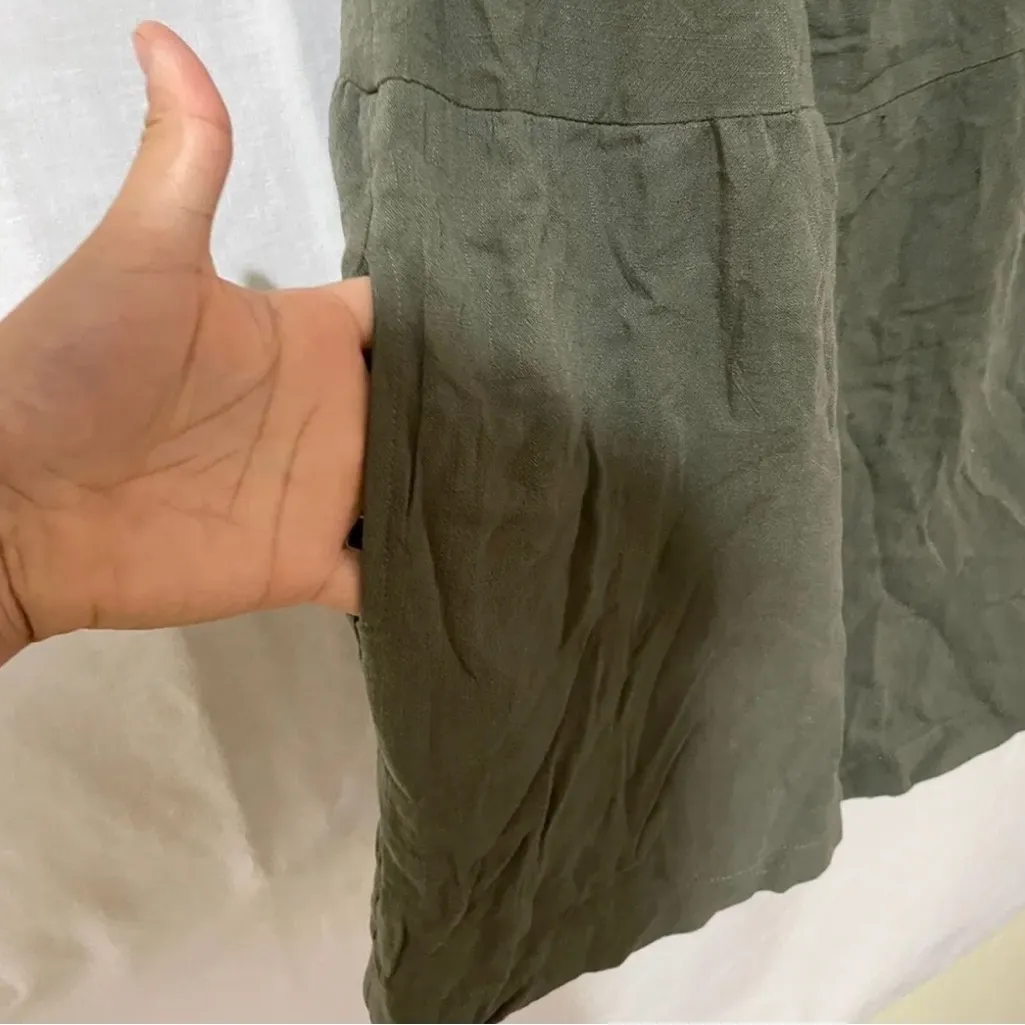 Amaryllis Large Olive Green Romper - Image 8